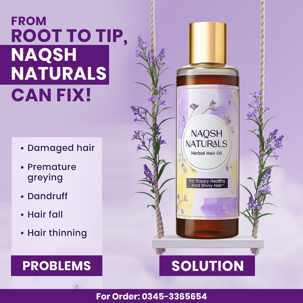 Herbal Hair Oil – Anti Hair Fall & Hair Growth Oil